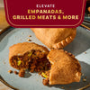 Elevate your meal with empanadas and grilled meats.