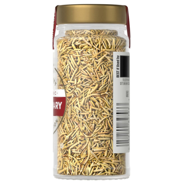 A jar of McCormick Rosemary spice is shown, highlighting its use in cooking.