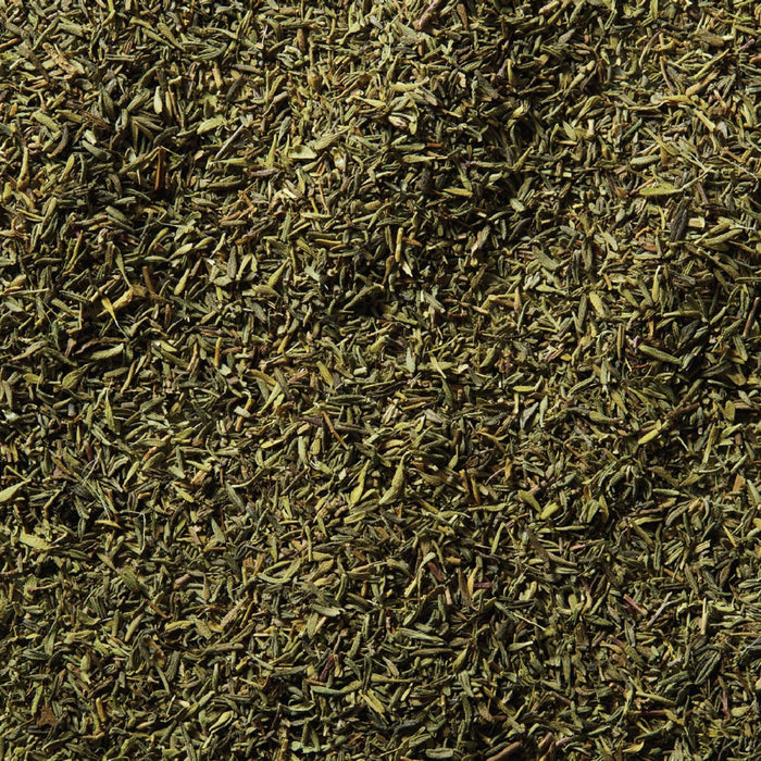 A close-up view of dried, loose-leaf tea.