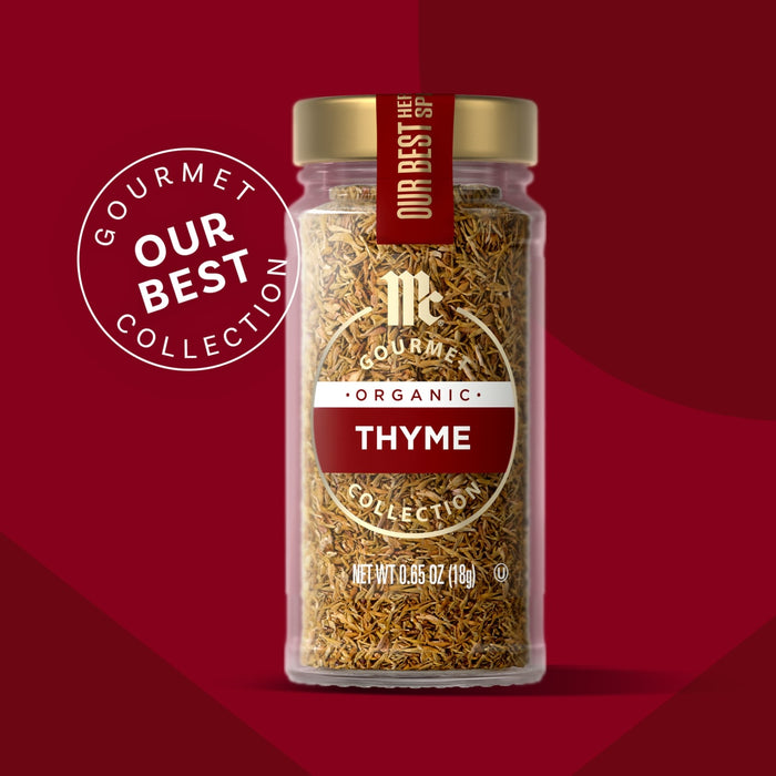 McCormick Gourmet Organic Thyme is part of the Our Best Collection.