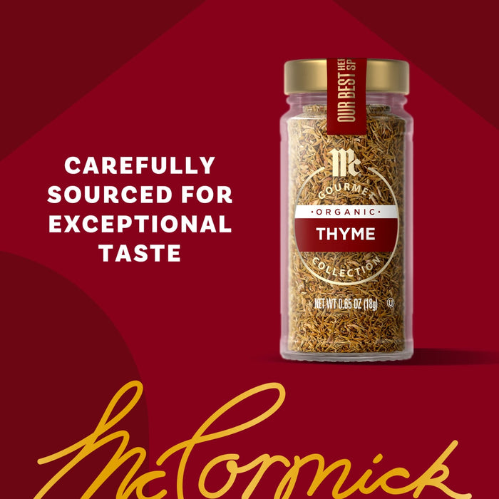 McCormick Thyme is carefully sourced for exceptional taste.