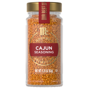 This is a jar of McCormick Gourmet Cajun Seasoning.