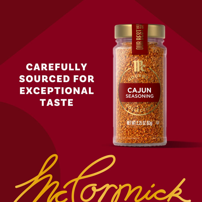 McCormick Cajun Seasoning is carefully sourced for exceptional taste.