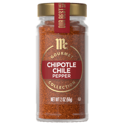 A jar of McCormick Gourmet Chipotle Chile Pepper.