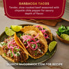 McCormick Barbacoa Tacos featuring tender, slow-cooked beef seasoned with chipotle chile pepper for savory depth of flavor.