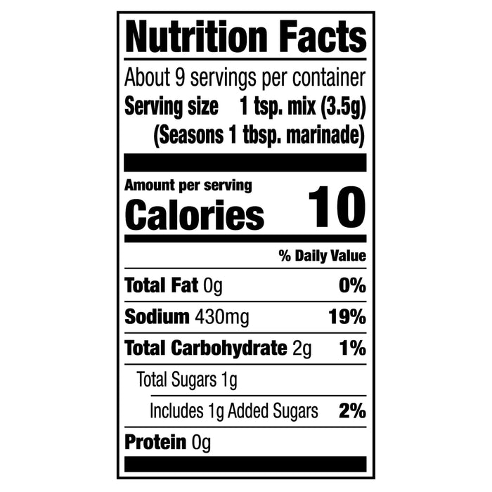 McCormick® Grill Mates® Chipotle Pepper Marinade Seasoning Mix, 1.13 oz (6-Pack)
