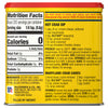 A yellow container of Old Bay Seasoning with recipes for Maryland Crab Cakes, Hot Crab Dip and Steamed Shrimp.