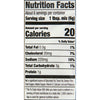 Nutrition facts label for a 1 tablespoon serving of a mix.