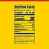 An infographic displays the nutrition facts for Old Bay Regular Crab Cake Seasoning Mix 1.24 Oz, showing 20 calories and 240 milligrams of sodium per serving.