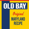 A graphic illustration of the iconic yellow and blue label for Old Bay Regular Crab Cake Seasoning Mix 1.24 Oz featuring the words Original Maryland Recipe in red and blue text.