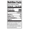A nutrition facts label for Old Bay Regular Crab Cake Seasoning Mix 1.24 Oz shows that a single serving of two teaspoons contains 20 calories and 240 milligrams of sodium.