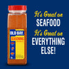 A jar of Old Bay Seasoning with the tagline It\'s Great on Seafood. It\'s Great on Everything Else!