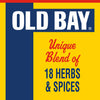 Old Bay logo with the tagline Unique Blend of 18 Herbs &amp; Spices.