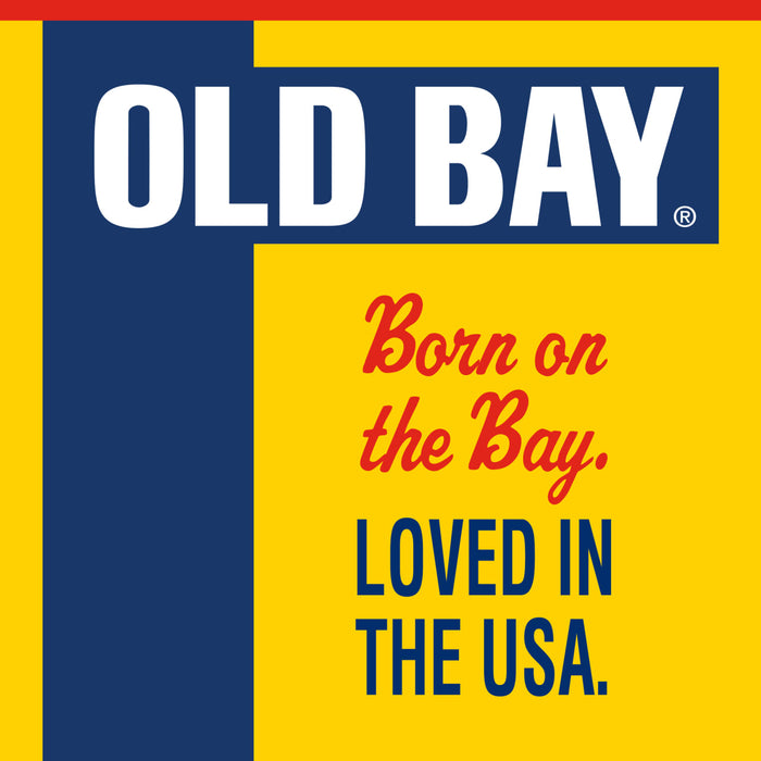 The Old Bay logo with the tagline Born on the Bay. Loved in the USA.
