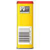 A yellow can of Pringles potato chips with a red lid and a barcode on the back.
