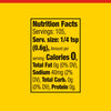 The image shows a nutrition facts label with 105 servings per container and 0 calories per 1 4 teaspoon serving.