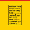 Nutrition facts label showing that a 1 4 teaspoon serving contains 0 calories, 0g of fat, 130mg of sodium, 0g of carbohydrates, and 0g of protein.
