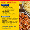 Recipe for Old Bay Shrimp Scampi with ingredients and instructions listed.