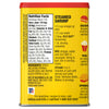 A can of McCormick's Seafood Seasoning with nutrition facts, ingredients, and recipe instructions.
