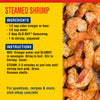Recipe for steamed shrimp with Old Bay seasoning.