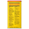 A yellow container of Old Bay Seasoning with recipes for steamed blue crabs, steamed shrimp, Maryland crab cakes, hot crab dip, and shrimp and pasta salad.
