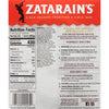 A Zatarain's box with nutritional information and cooking instructions for their New Orleans style rice.