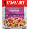 A box of Zatarain's New Orleans Style Jambalaya with Sausage.