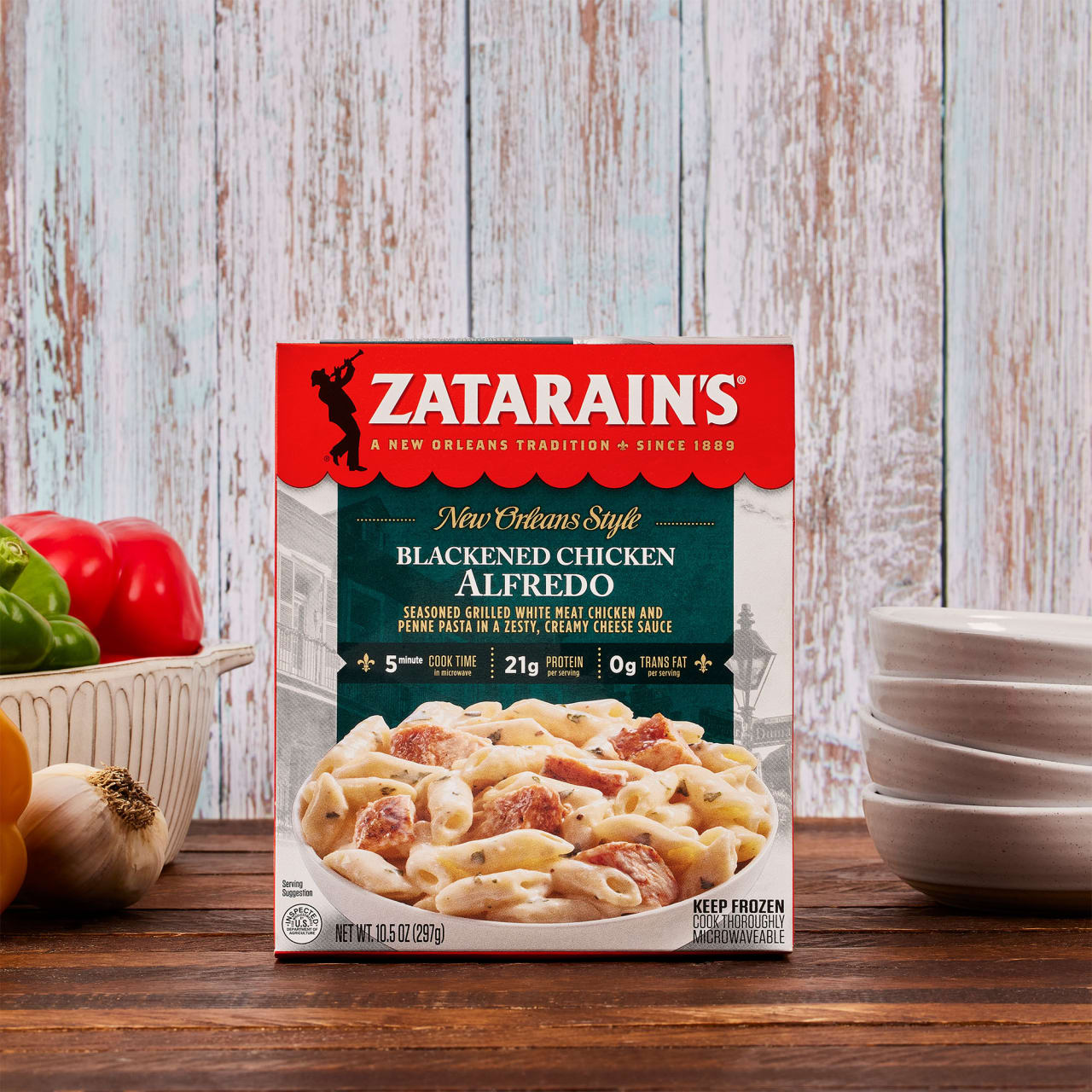 アレン　PAST　アルーブ　1000g Zatarain's® Blackened Chicken Alfredo Frozen Dinner | McCormick