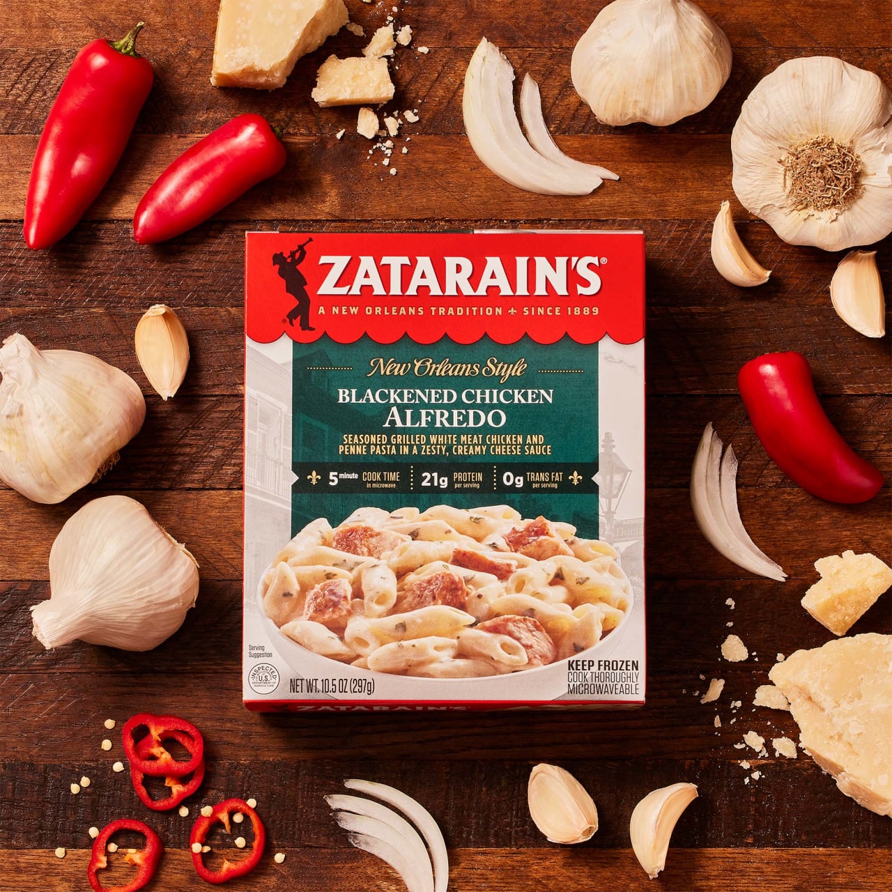 Zatarain's® Blackened Chicken Alfredo Frozen Dinner | McCormick
