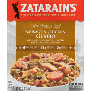 Zatarain's® Frozen Sausage And Chicken Gumbo, 12 oz