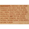 A list of ingredients for a product containing rice, soy protein, and spices.