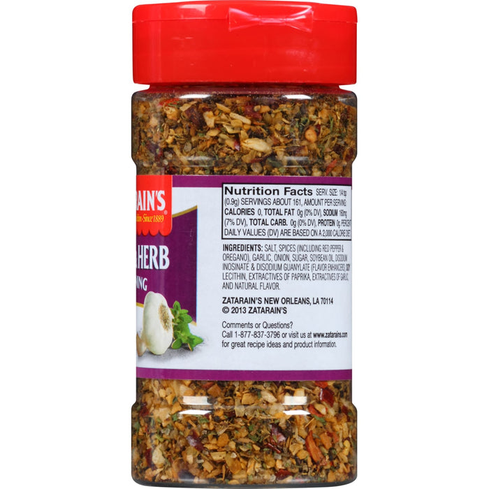 Zatarain's® Garlic & Herb Big & Zesty Spice Blend, 5.12 oz