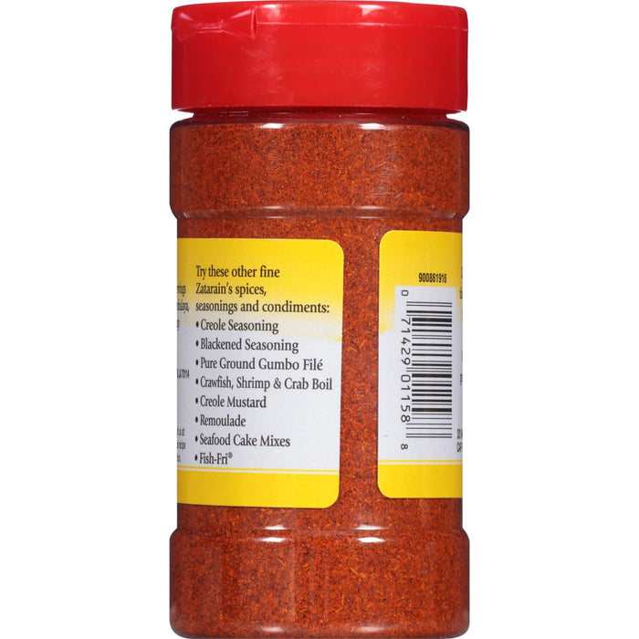 A bottle of Zatarain's Creole Seasoning.