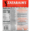 A Zatarain's box with nutrition facts and cooking instructions for their New Orleans style chicken and pasta dish.