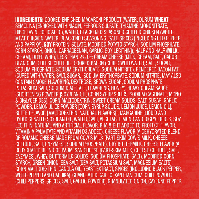 A list of ingredients for a Kraft Macaroni and Cheese product.