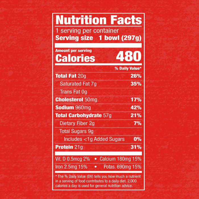 Zatarain's® Frozen Cajun-Style Chicken Carbonara, 10.5 oz