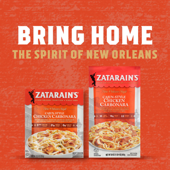 Two boxes of Zatarain's Cajun-Style Chicken Carbonara, a New Orleans-style dish.