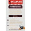 Zatarain's Bourbon Chicken rice mix package with instructions and a picture of the ingredients.