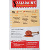A Zatarain's box with instructions on how to make cornbread and corn muffins.