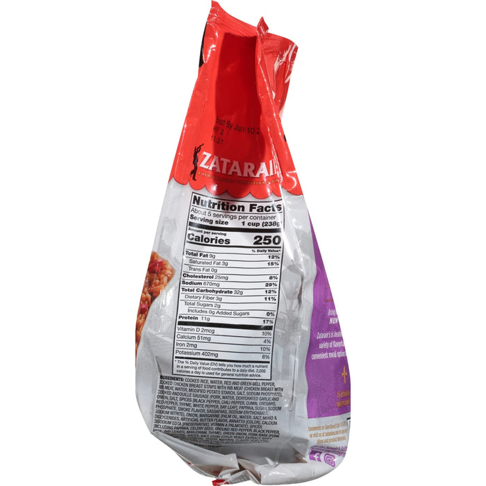 A bag of Zatarain's New Orleans Style Red Beans and Rice mix.