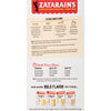 Zatarain's Fry Mix package with instructions and a cook time chart for chicken.