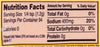 Nutrition facts label for a product with 0 calories 0g fat 480mg sodium 0g carbohydrates and 0g protein per serving.