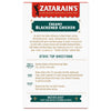 Zatarain's Creamy Blackened Chicken box shows the instructions for preparing the dish.