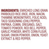 A list of ingredients for a taco seasoning mix.