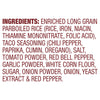 A list of ingredients for a taco seasoning mix.