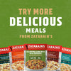 A variety of Zatarain's frozen meals are displayed with the text "Try More Delicious Meals From Zatarain's" above them.