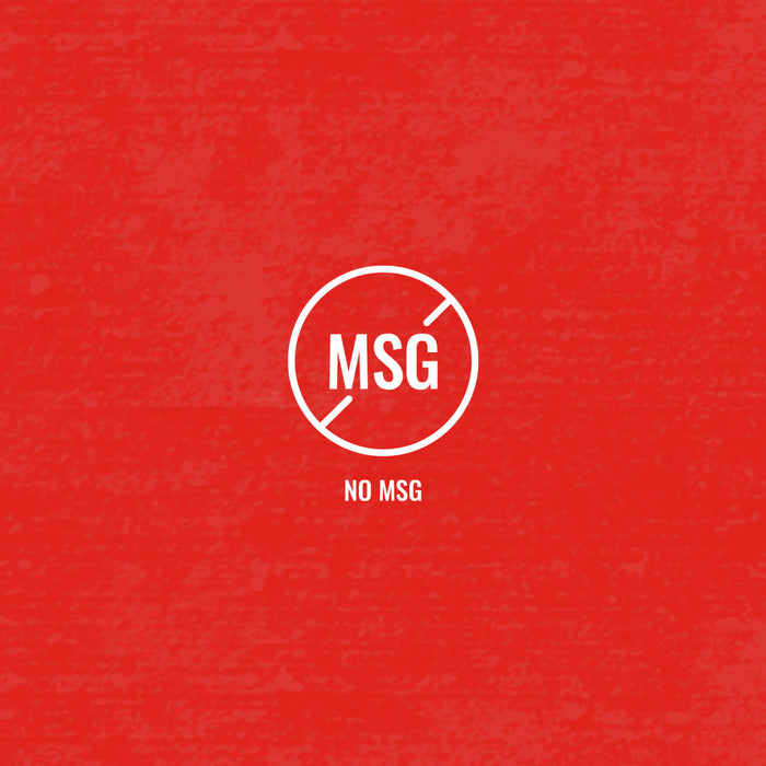 An illustration of a white No MSG icon on a red background indicates that Zatarain'S Garlic Parmesan Long Grain White Rice, 6.9 Oz, contains no added MSG.