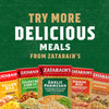 A promotional image encourages customers to try more Zatarain's meals, showcasing a variety of rice mixes with a package of Zatarain'S Garlic Parmesan Long Grain White Rice, 6.9 Oz, featured in the center.