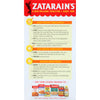 Zatarain's Lemon Pepper Fish Fri packaging with instructions for deep frying, pan frying, and baking.