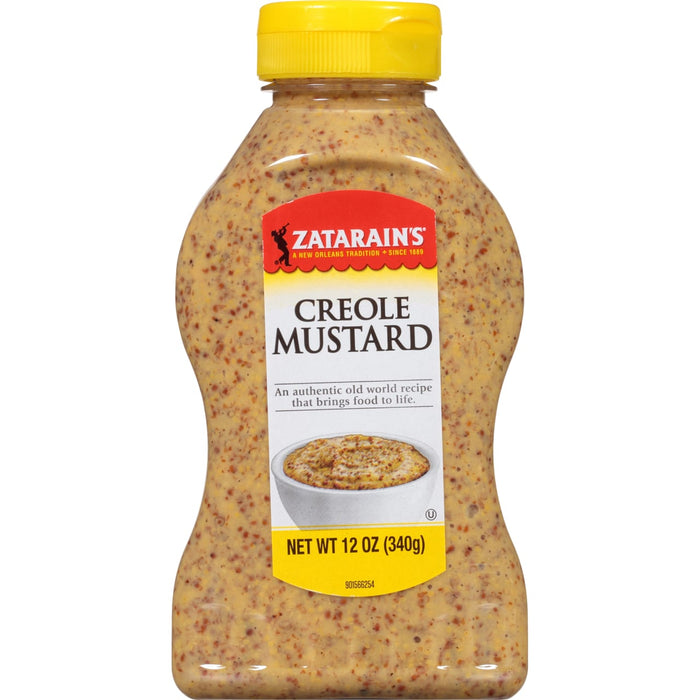 A bottle of Zatarain's Creole Mustard.
